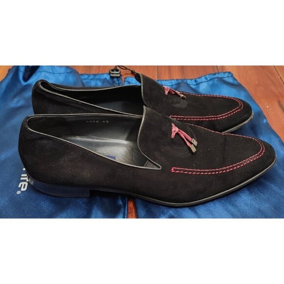 Corrente Pelle line Suede Tassel Loafer   Black + Red Size EU 45 main image 13
